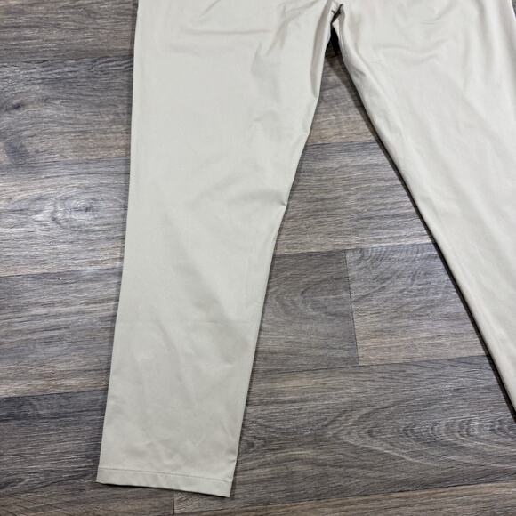 Rhone Pants Mens 38 Communter Tan Performance Stretch Slim - Picture 12 of 13